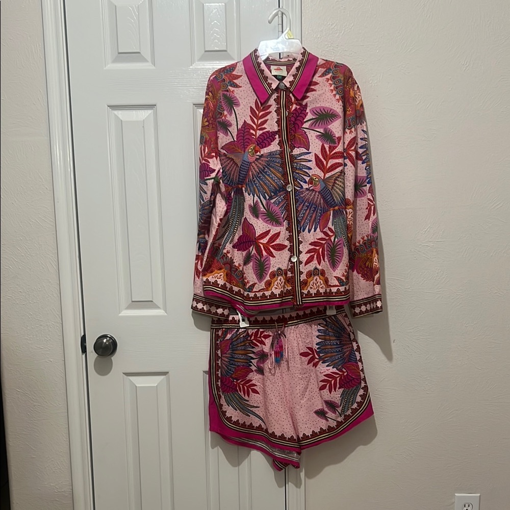 FARM Rio Multicolor Patterned blouse and shorts set